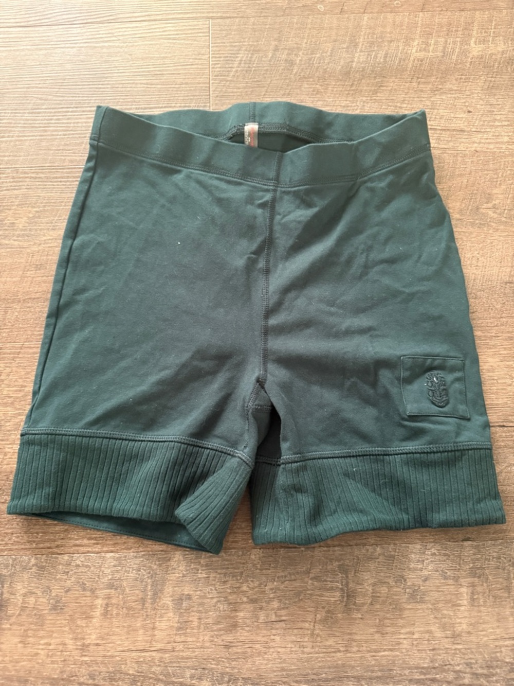 FP Movement by Free People Dark Green High-Rise Bike Shorts
